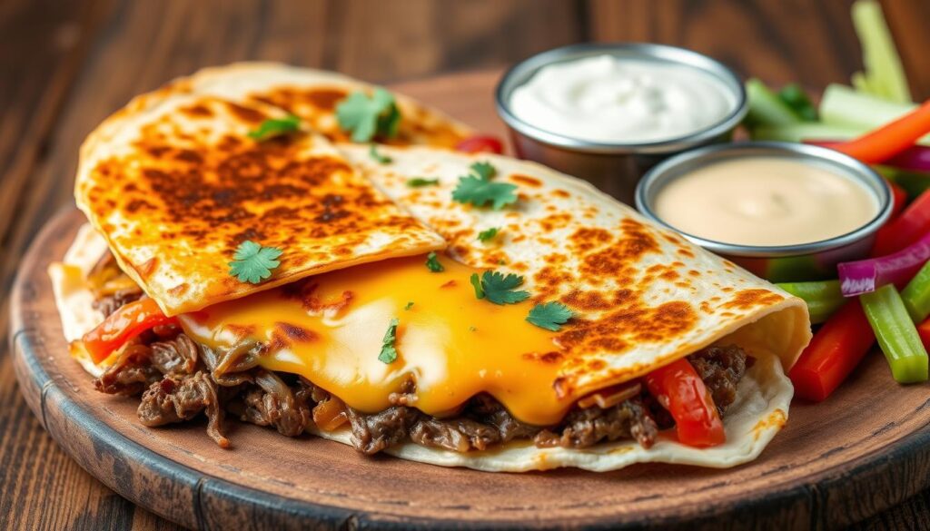 Philly cheese steak quesadilla