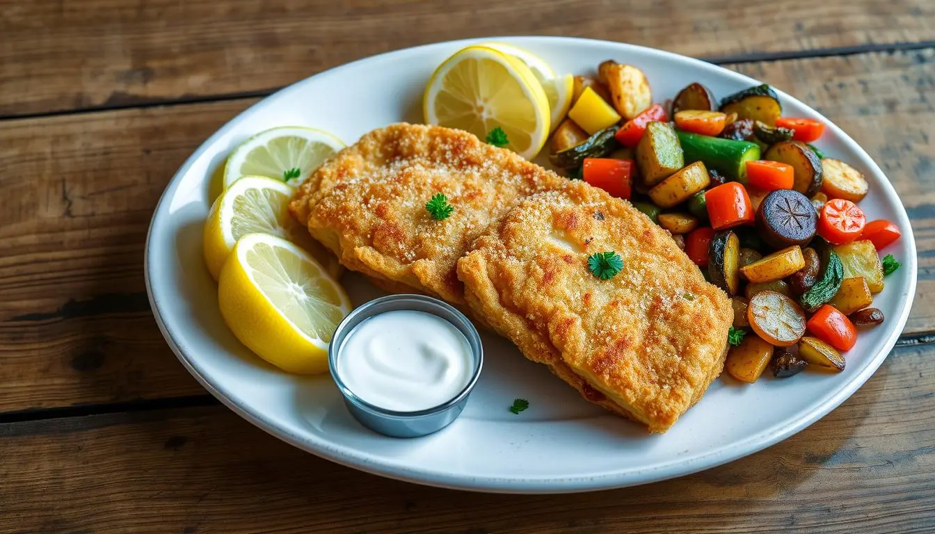 fried cod fish