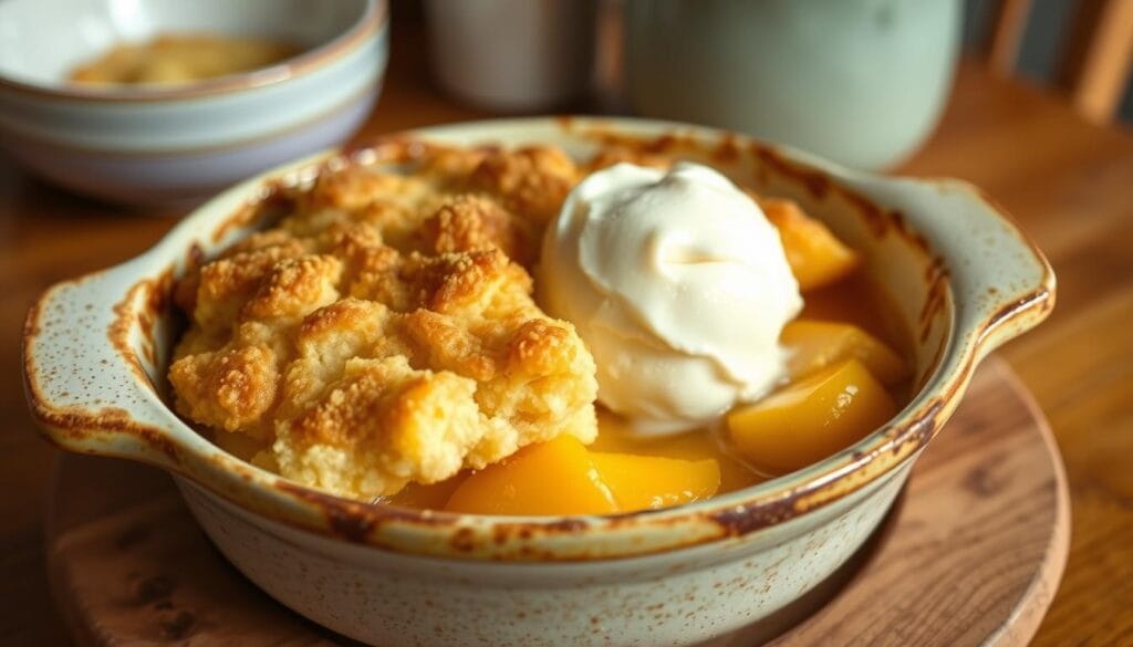 peach cobbler