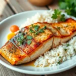 salmon and rice