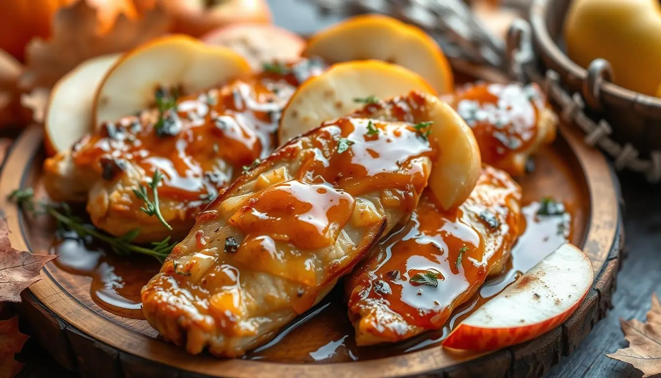 apple and honey glazed chicken tenders