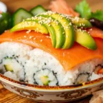 salmon sushi bake